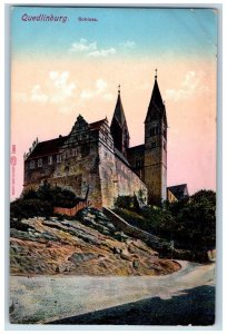 Quedlinburg Germany Postcard Quedlinburg Castle c1910 Antique Posted