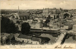 CPA POITIERS Panorama du Boulevard Aboville (982867)