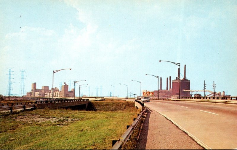 Indiana Toll RoadApproahing The Columet Skyway