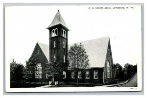 Vintage 1940's Postcard South Methodist Episcopal Church Lewisburg West Virginia