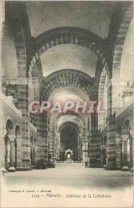 Postcard Old Marseille Interior of the Cathedral