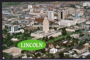 Nebraska LINCOLN Greetings from.. Nebraska State Capital - Chrome