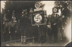 3rd Reich Germany 1927 Nuernberg Reichsparteitag Nuremberg Rally  RPPC UN 111795