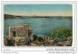 Ruins ashore at St. Paul's Bay, Malta, 1900-1910s