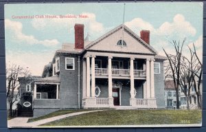 Vintage Postcard 1907-1915 Commercial Club House, Brockton, Massachusetts (MA)