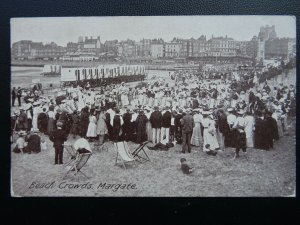 Kent MARGATE Beach Crowd watching Beach Entertainment c1906 Postcard by Brett's