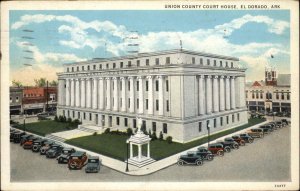 El Dorado Arkansas AR Union County Court House Vintage Postcard