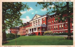 Vintage Postcard 1933 Sullins College Bristol VA-Tenn. Asheville Postcard Pub.