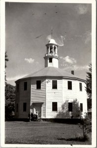 RPPC Richmond Vermont Old Round Church Real Photo Postcard U11