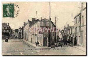 Cognac - Moat Street and Street Ball d & # 39Or Old Postcard