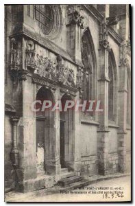 Post Card Old Montfort l'Amaury S and O ut Renaissance Portal low south side ...