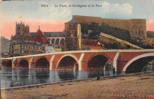 BR55147 Le pont la collegiale et le Fort Huy belgium