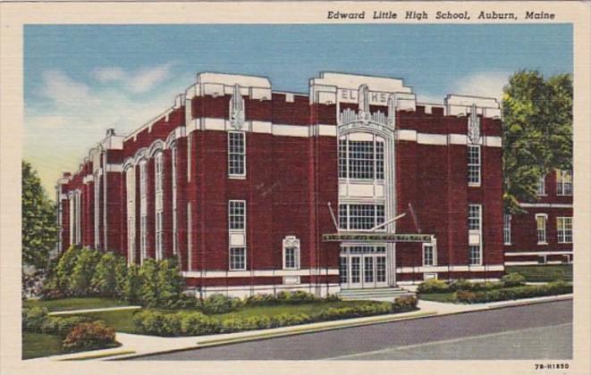 Maine Auburn Edward Little High School Curteich