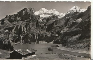 Switzerland Postcard - Oeschinensee Mit Blumlisalp - Bernese Alps - Ref 7823A