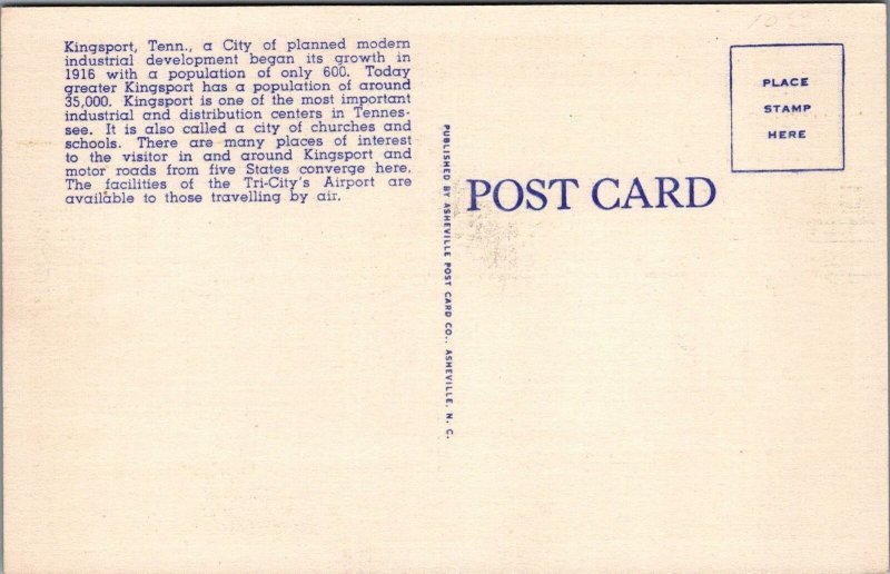 Postcard US Post Office Kingsport TN