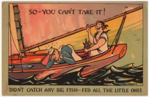 fishing postcard: So You Can't Take It