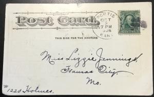 Postcard Used “The First Monday” MO LB