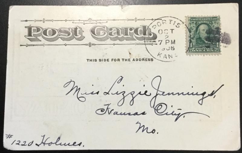 Postcard Used “The First Monday” MO LB