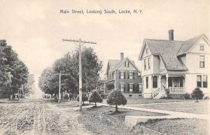 Locke New York Main Street Scene Historic Bldgs Antique Postcard K54028