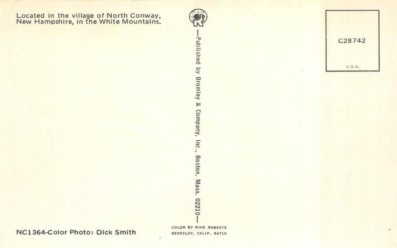 2~Postcards  North Conway, NH New Hampshire NEW EASTERN SLOPE INN  Summer~Winter