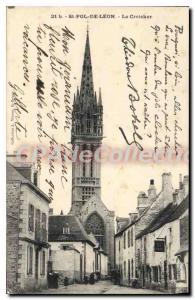 Postcard Old St Pol de Leon The Creisker