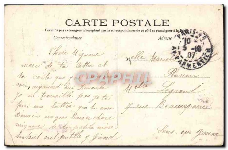 Old Postcard Paris Square D & # 39Anvers