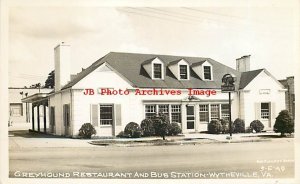 VA, Wytheville, Virginia, RPPC, Greyhound Restaurant & Bus Station,Puckett Photo