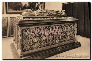 Bruges Old Postcard Tomb of Mary of Burgundy