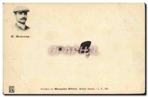 Postcard Old Jet Aviation Bleriot monoplane at Mouthier Motor Anzani