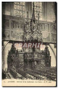 Old Postcard Angers Interior De La Cathedrale The Chair