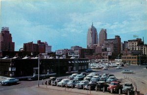 1950s Oklahoma City Skyview of Downtown Baxtone postcard 25-3730