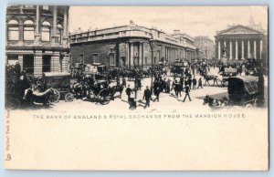 London England Postcard The Bank of England & Royal Exchange c1905 Tuck Art