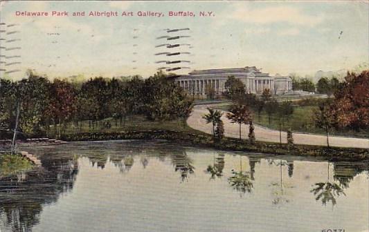 New York Buffalo Delaware Park And Albright Art Gallery 1910