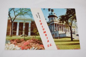 Greetings from Columbia South Carolina Postcard Dexter Photo Arts 21444-B