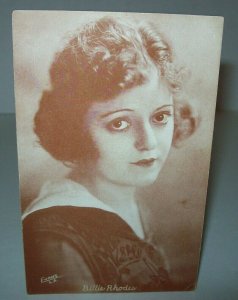 Billie Rhodes Postcard Unused Vintage American Actress Silent Films Arcade Card