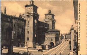 Italy Ferrara Il Castello Veduta dal Palazzo Arcivescovile Postcard 03.19