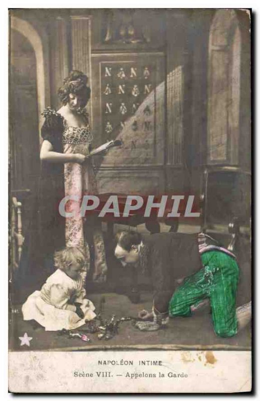 Old Postcard Napoleon Intimate Scene VIII Call Guard