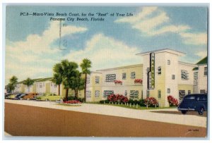 1953 Mara-Vista Beach Court Rest Panama City Beach Florida FL Vintage Postcard