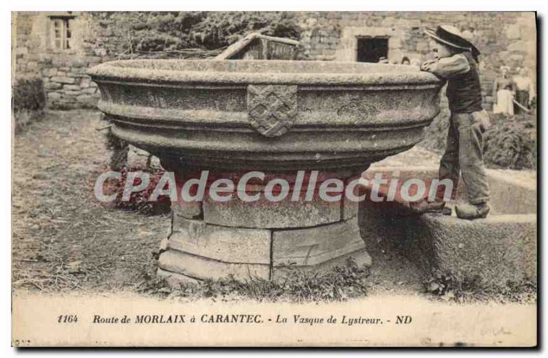 Postcard Old Route Morlaix Carantec Cauldron of Lysireur