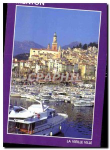 Postcard Moderne Menton Old Town