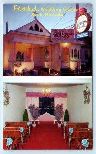 RENO, Nevada NV ~ ROSEBUD WEDDING CHAPEL Reverend W.A. Paramore c1970s Postcard