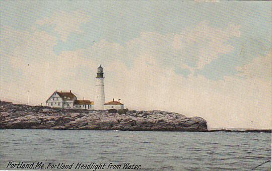 Portland Head Lighthouse From Water Portland Maine