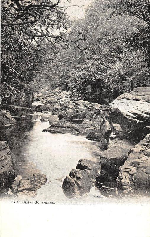 uk19940 fairy glen goathland real photo uk