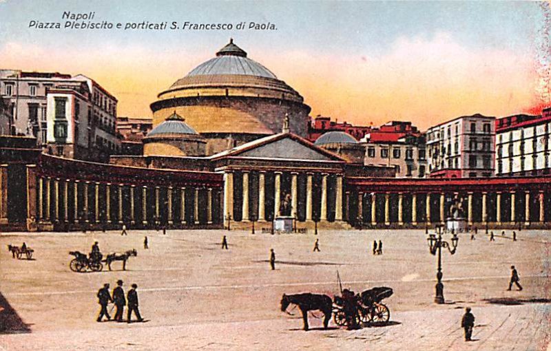 Piazza pPlebiscito e Porticati S Francesco di Paola Napoli Italy Unused 