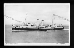 F2831 - P & A Campbell Paddle Steamer - Bristol Queen - Tuck's postcard