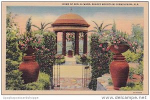 Alabama Brimingham Home Of Geo B Ward Shades Mountain