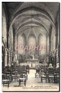 Old Postcard Guerande Interior Of Notre Dame Blanche
