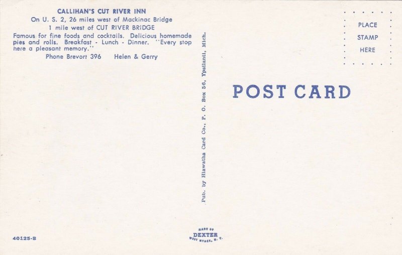 Michigan Callihan's Cut River Inn sk5961