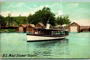 United States Mail Steamer Dolphin Boat 1909 DB Postcard D2