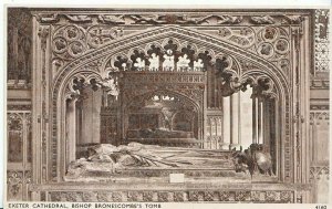 Devon Postcard - Exeter Cathedral - Bishop Bronescombe's Tomb      ZZ3407